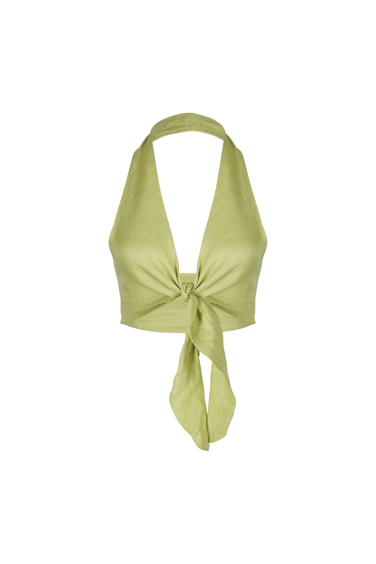 Alais Linen Halter Crop