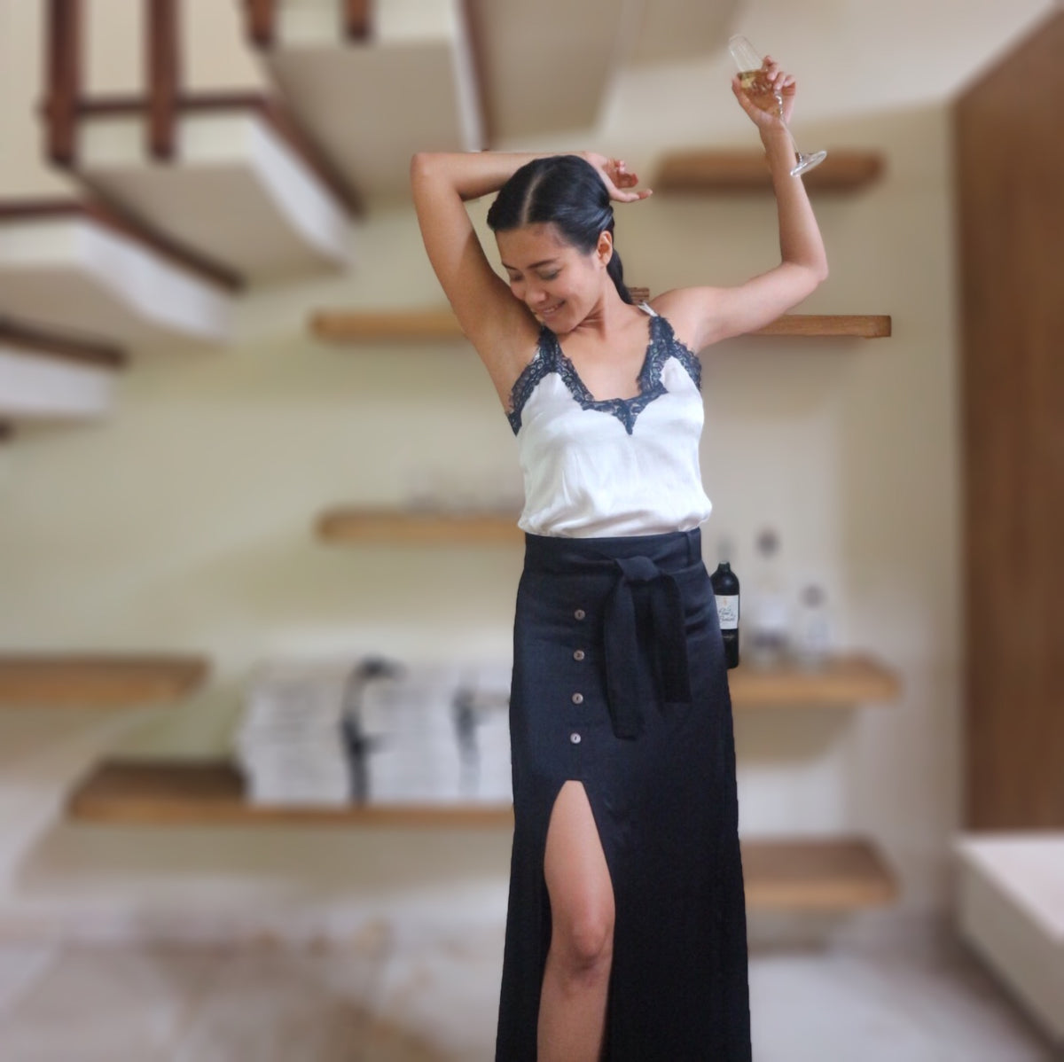 Moss High Skirt