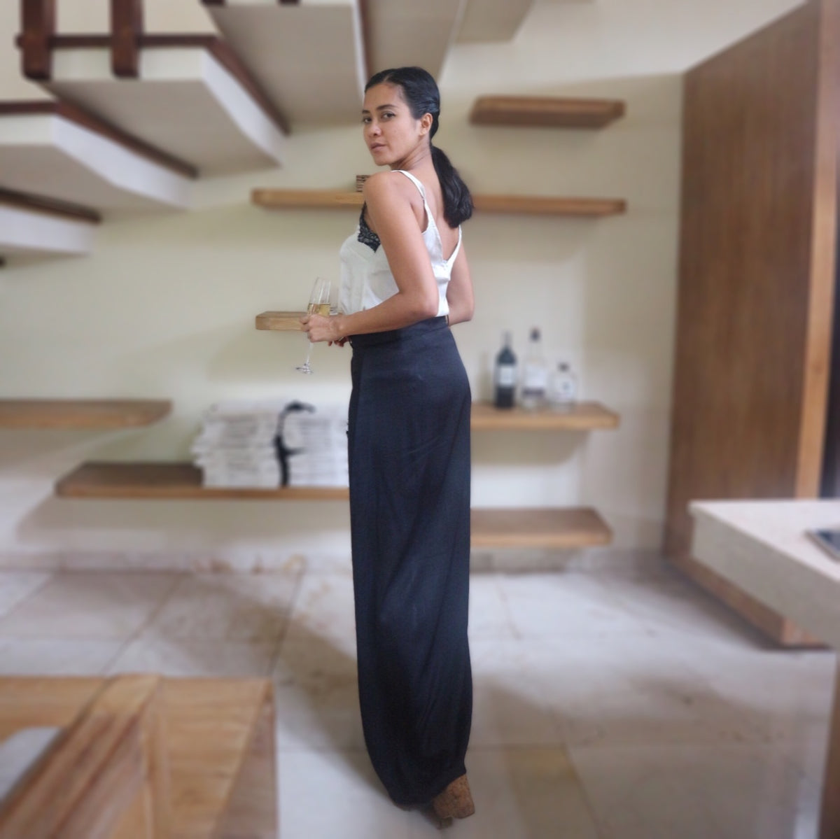 Moss High Skirt