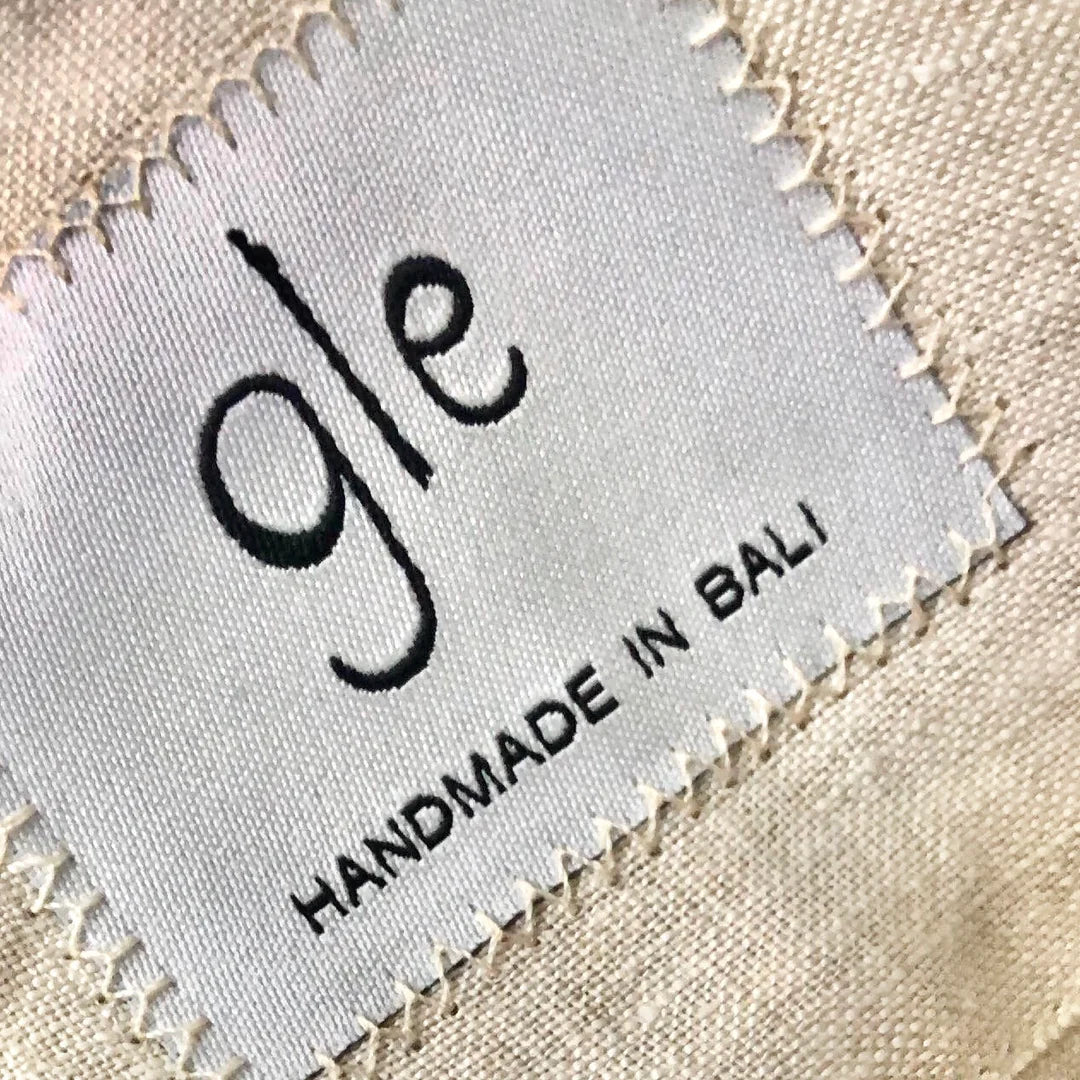 gle · handmade in Bali woven label